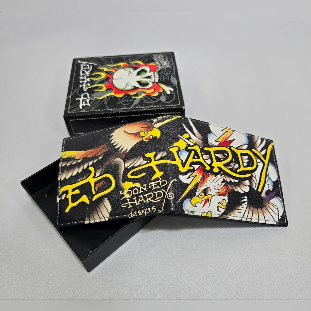 Ed Hardy Valet Tray & Bifold Wallet